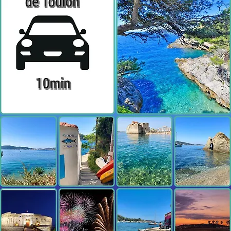 Panoramic Sea View, Walk To Train Station And Port - Vue Panoramique, Gare Et Port A Pied Toulon