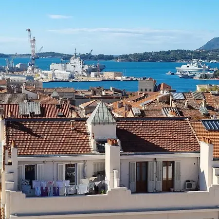 Panoramic Sea View, Walk To Train Station And Port - Vue Panoramique, Gare Et Port A Pied Apartment Toulon